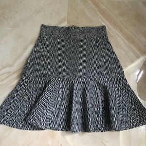 Guess black & white bandage high waisted skirt